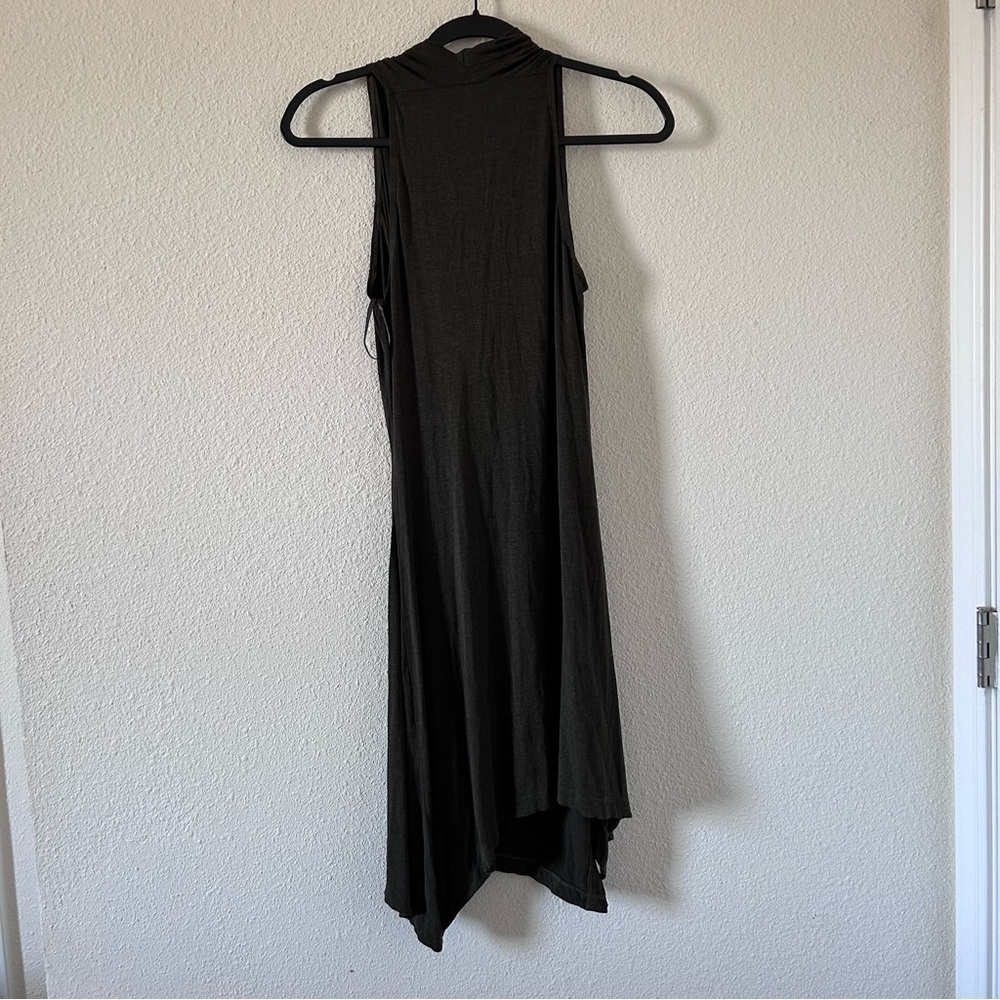 Donna Karen New York Black Label Women’s Dress Medium Brown Asymmetrical - Picture 6 of 12